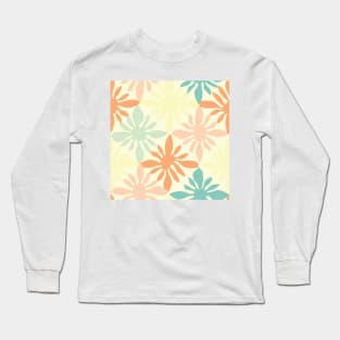 Matisse Flower Cutout Pattern - Cute Pastel Long Sleeve T-Shirt